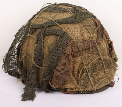 WW2 US Army M1 Helmet and Liner - 4