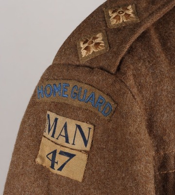 WW2 British Officers Battle Dress Blouse, 47th (Wythenshawe) Battalion Manchester Home Guard - 7