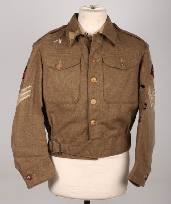 WW2 British 3rd Infantry Division Battle Dress Blouse, Pioneer Corps - 13
