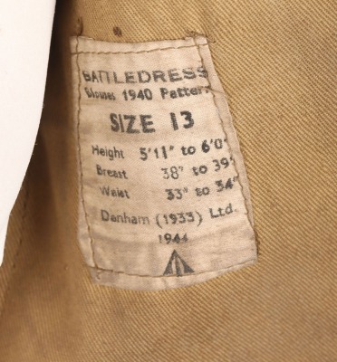 WW2 British 1st Battalion Coldstream Guards Battle Dress Blouse - 9