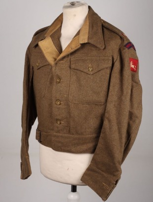 WW2 British Majors, VIII Corps, Royal Artillery Battle Dress Blouse