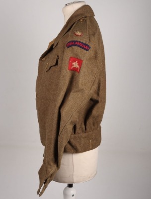 WW2 British Majors, VIII Corps, Royal Artillery Battle Dress Blouse - 4