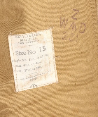 WW2 British Majors, VIII Corps, Royal Artillery Battle Dress Blouse - 9