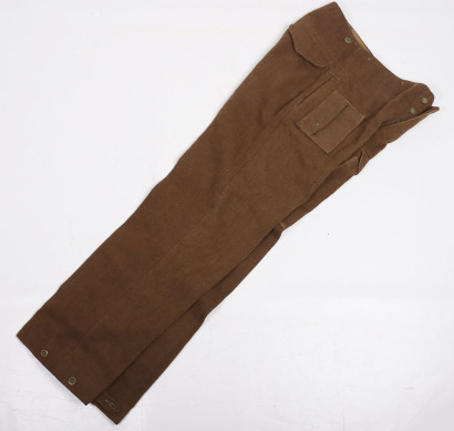 WW2 British Battle Dress Trousers, Early ‘Serge’ Pattern