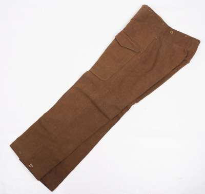WW2 British Battle Dress Trousers, Early &lsquo;Serge&rsquo; Pattern - 2