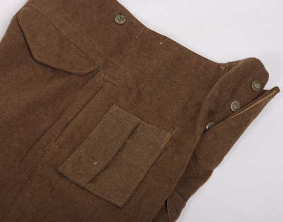 WW2 British Battle Dress Trousers, Early &lsquo;Serge&rsquo; Pattern - 6