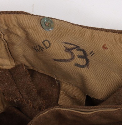 WW2 British Battle Dress Trousers, Early &lsquo;Serge&rsquo; Pattern - 7