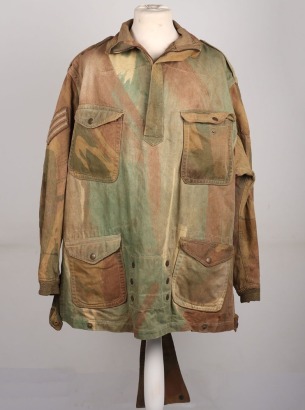 WW2 1942 Dated British Airborne Forces Denison Smock Belonging to Sergeant Charles Kneale, 1st Airborne Division, Veteran of the Battle of Arnhem