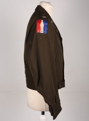 Scarce WW2 British Made London Base Command Quartermaster Corps Battle Dress Blouse - 3