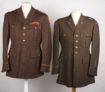 WW2 American London Base Command Officers Uniform Grouping of Major Katz - 5