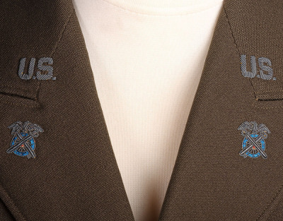 WW2 American London Base Command Officers Uniform Grouping of Major Katz - 11