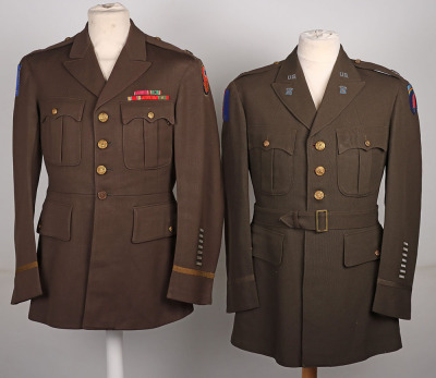 WW2 American London Base Command Officers Uniform Grouping of Major Katz - 14