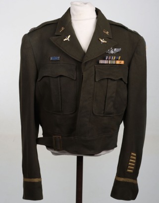 WW2 American 8th Air Force Officers ‘Ike’ Jacket, Attributed to Fighter Pilot ‘Ace’ Lt Col Kenneth W Gallup, 350th Fighter Squadron, 353rd Fighter Group