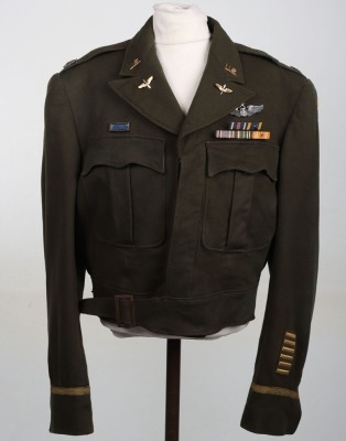 WW2 American 8th Air Force Officers &lsquo;Ike&rsquo; Jacket, Attributed to Fighter Pilot &lsquo;Ace&rsquo; Lt Col Kenneth W Gallup, 350th Fighter Squadron, 353rd Fighter Group