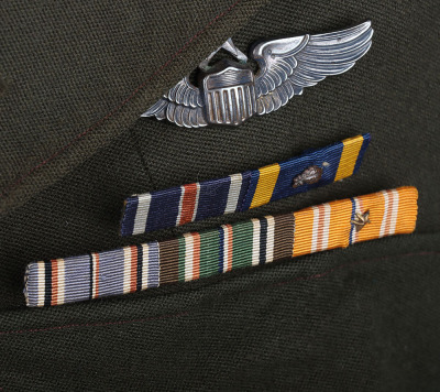 WW2 American 8th Air Force Officers &lsquo;Ike&rsquo; Jacket, Attributed to Fighter Pilot &lsquo;Ace&rsquo; Lt Col Kenneth W Gallup, 350th Fighter Squadron, 353rd Fighter Group - 2