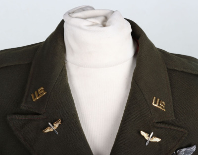 WW2 American 8th Air Force Officers &lsquo;Ike&rsquo; Jacket, Attributed to Fighter Pilot &lsquo;Ace&rsquo; Lt Col Kenneth W Gallup, 350th Fighter Squadron, 353rd Fighter Group - 3
