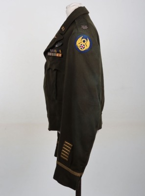 WW2 American 8th Air Force Officers &lsquo;Ike&rsquo; Jacket, Attributed to Fighter Pilot &lsquo;Ace&rsquo; Lt Col Kenneth W Gallup, 350th Fighter Squadron, 353rd Fighter Group - 6