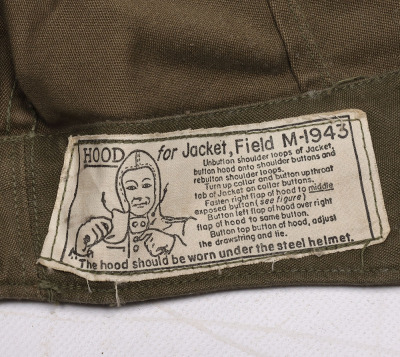 US Army M43 Field Jacket with Hood - 12
