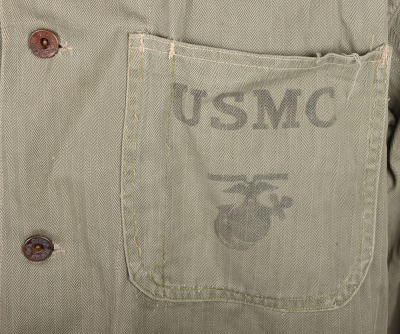 WW2 USMC P41 HBT Jacket and Trousers Original - 6