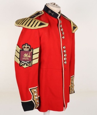 EIIR Welsh Guards Regimental Sergeant Majors Dress Tunic - 4