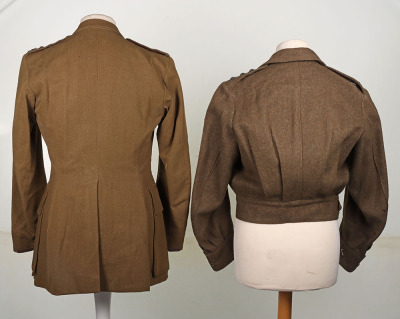 WW2 British Service Dress & Battle Dress Uniform Pair of Captain C F H Shepherd Royal Artillery / Glider Pilot - 4