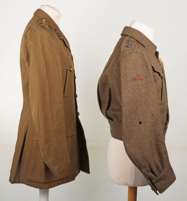 WW2 British Service Dress & Battle Dress Uniform Pair of Captain C F H Shepherd Royal Artillery / Glider Pilot - 5