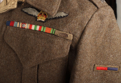 WW2 British Service Dress & Battle Dress Uniform Pair of Captain C F H Shepherd Royal Artillery / Glider Pilot - 8