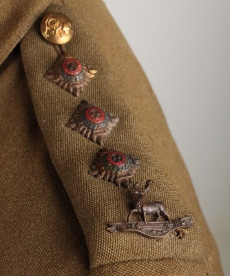 WW2 British Service Dress & Battle Dress Uniform Pair of Captain C F H Shepherd Royal Artillery / Glider Pilot - 12