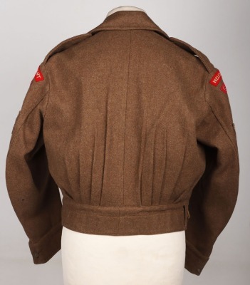 WW2 Welch Regiment South East Asia Command Battle Dress Blouse - 2