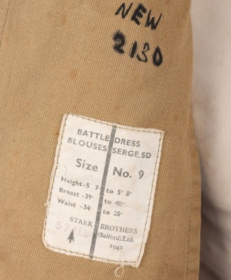 WW2 Welch Regiment South East Asia Command Battle Dress Blouse - 8