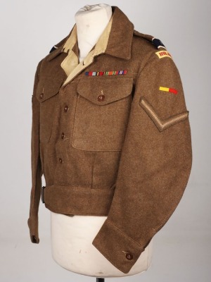 WW2 25th Dragoons Royal Armoured Corps Battle Dress Blouse