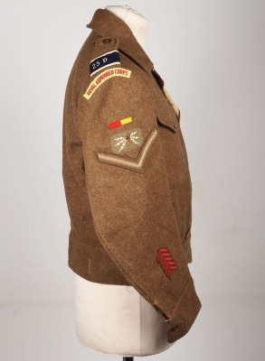 WW2 25th Dragoons Royal Armoured Corps Battle Dress Blouse - 3