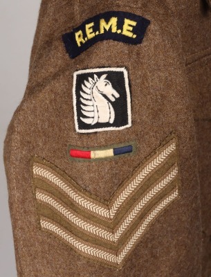 WW2 British REME 21st Indian Corps / Eastern Command (India) Battle Dress Blouse - 4