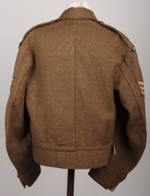 WW2 British India Command Royal Army Service Corps Battle Dress Blouse - 2