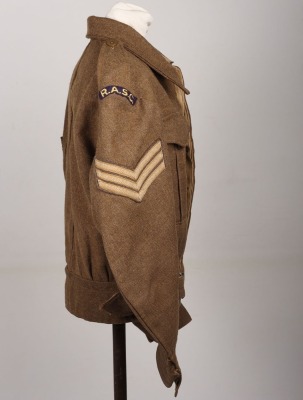 WW2 British India Command Royal Army Service Corps Battle Dress Blouse - 3