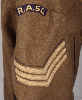 WW2 British India Command Royal Army Service Corps Battle Dress Blouse - 4