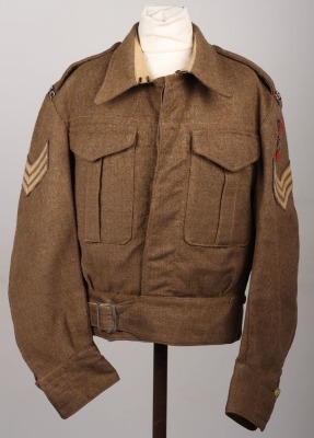 WW2 British India Command Royal Army Service Corps Battle Dress Blouse - 9
