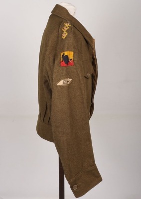 Rare WW2 British No1 Armoured Replacement Group C.M.F / Royal Armoured Corps Officers Battle Dress Blouse - 3