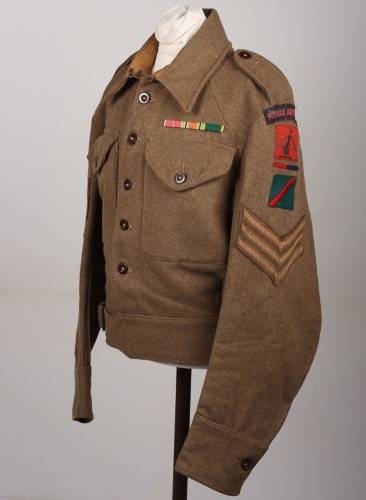 British 570th Light Anti-Aircraft Regiment Royal Artillery Battle Dress Blouse