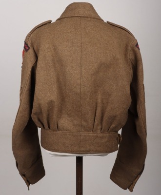 British 570th Light Anti-Aircraft Regiment Royal Artillery Battle Dress Blouse - 2