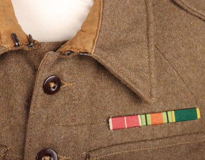 British 570th Light Anti-Aircraft Regiment Royal Artillery Battle Dress Blouse - 7