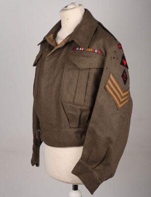 WW2 British 12th Field Regiment / 17th Medium Regiment Royal Artillery Battle Dress Blouse