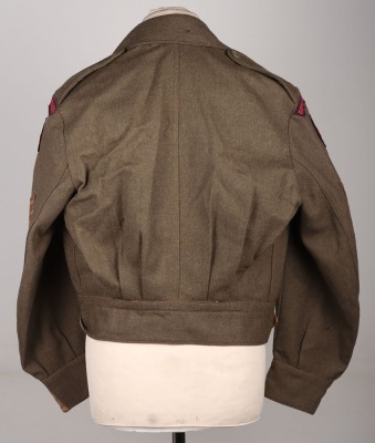 WW2 British 12th Field Regiment / 17th Medium Regiment Royal Artillery Battle Dress Blouse - 2