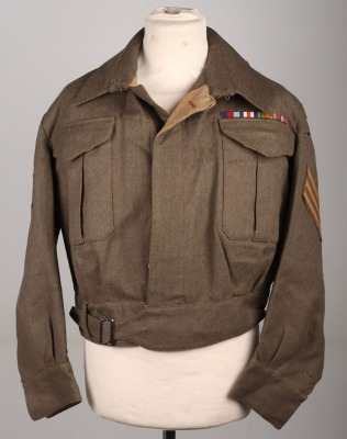 WW2 British 12th Field Regiment / 17th Medium Regiment Royal Artillery Battle Dress Blouse - 11