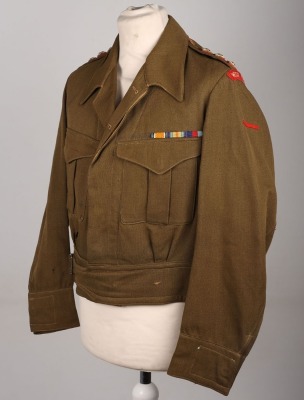 WW2 British West Yorkshire Regiment Officers Private Purchase Battle Dress Blouse