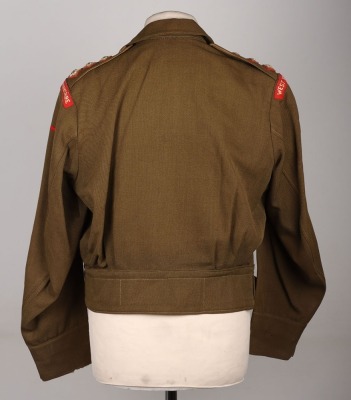 WW2 British West Yorkshire Regiment Officers Private Purchase Battle Dress Blouse - 3