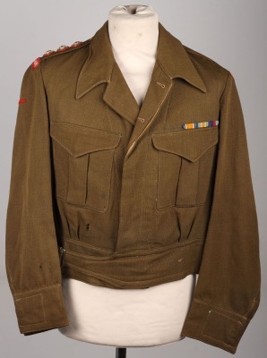 WW2 British West Yorkshire Regiment Officers Private Purchase Battle Dress Blouse - 11