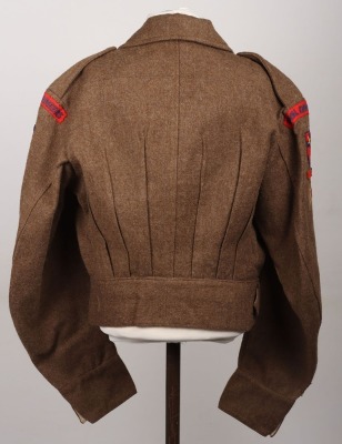 1945 Belgium Made British Royal Engineers 21st Army Group Battle Dress Blouse - 2