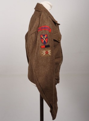1945 Belgium Made British Royal Engineers 21st Army Group Battle Dress Blouse - 3