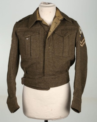 British Royal Army Service Corps 23rd Armoured Brigade Battle Dress Blouse - 2